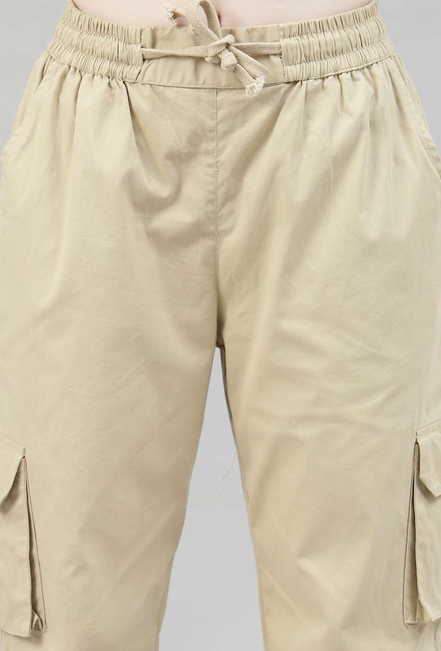 Sand Beige 4 Cargo Pocket Baggy Pant