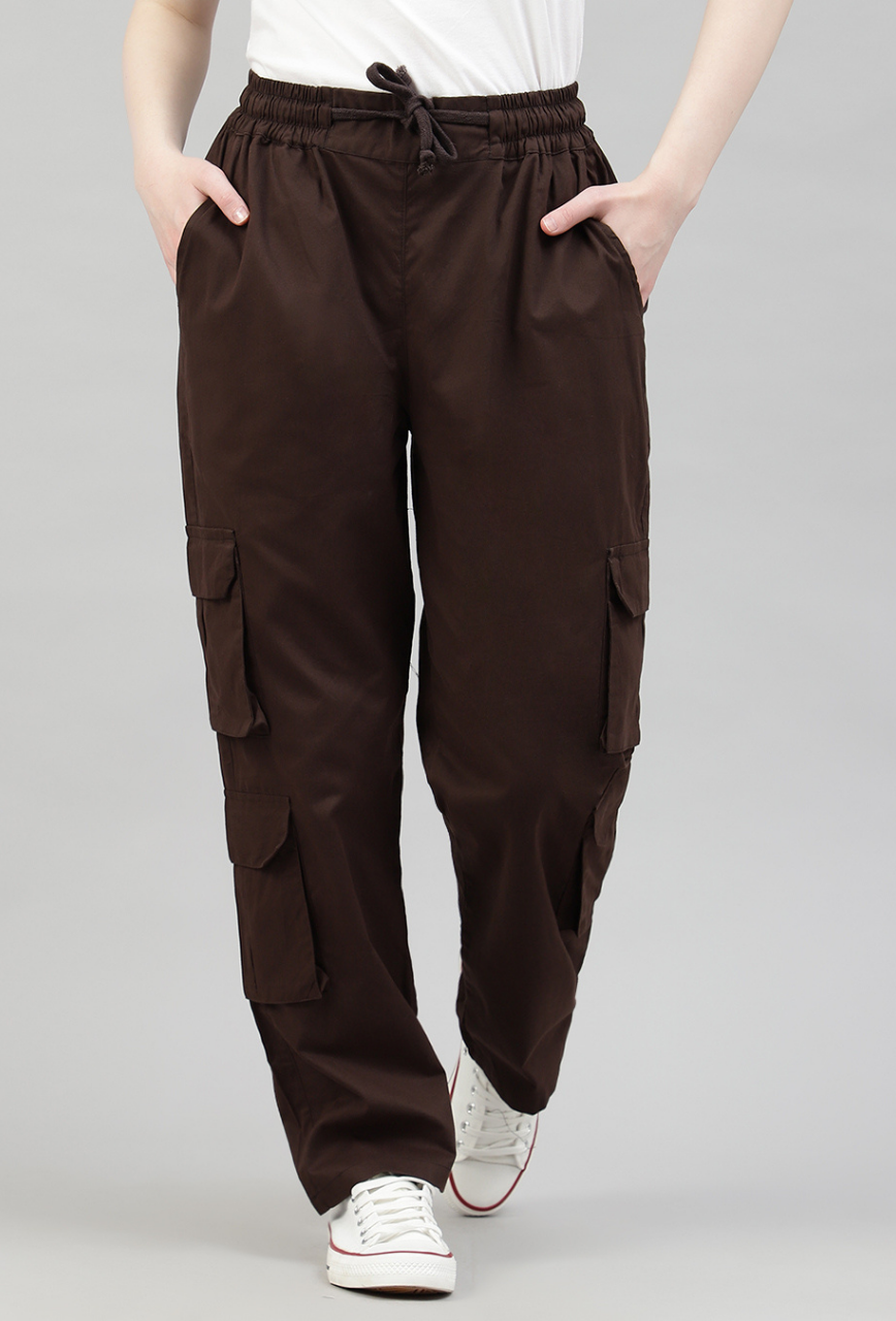 Mocha 4 Cargo Pocket Baggy Pant