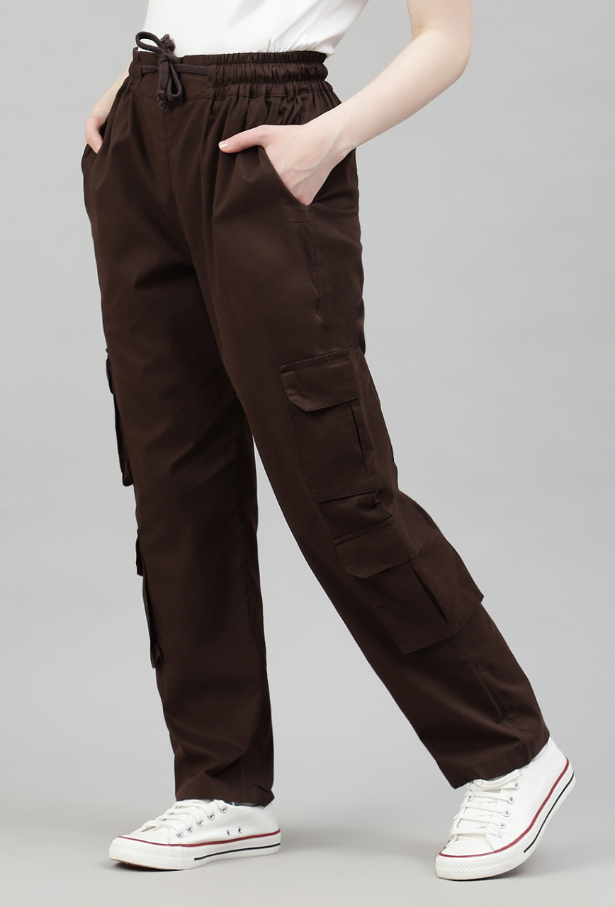 Mocha 4 Cargo Pocket Baggy Pant