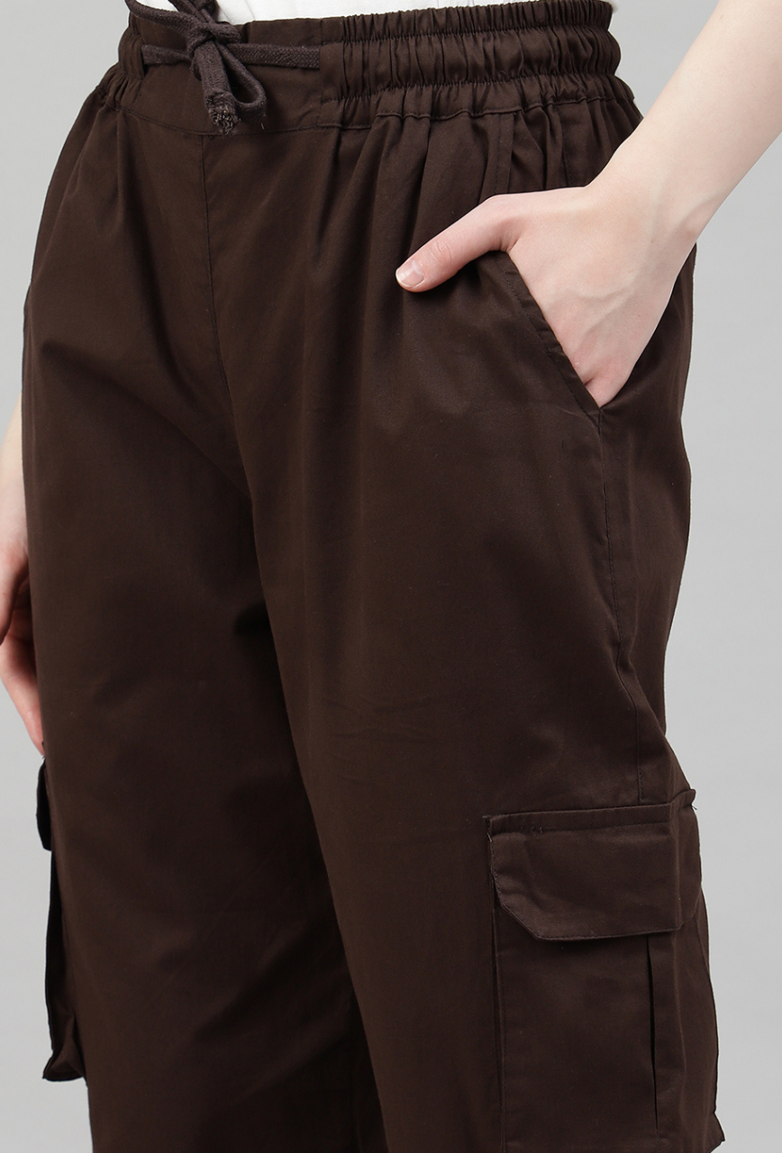 Mocha 4 Cargo Pocket Baggy Pant