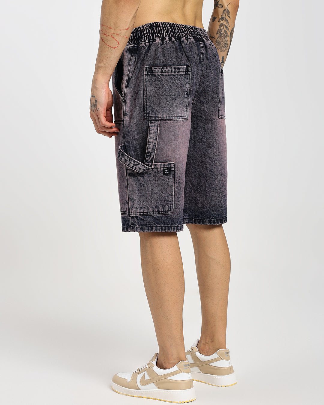 Acid-Wash Dregs Carp Denim Shorts