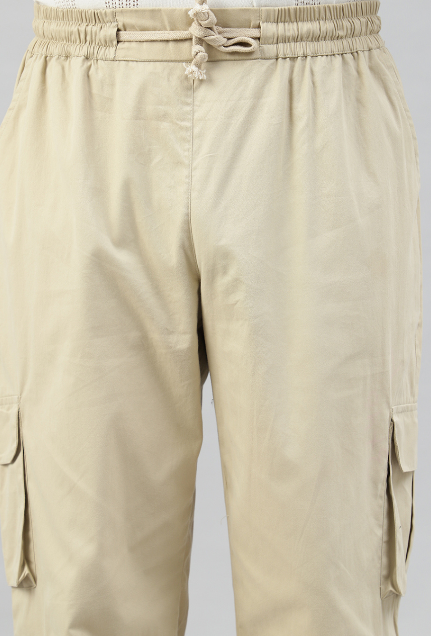 Sand Beige 4 Cargo Pocket Baggy Pant