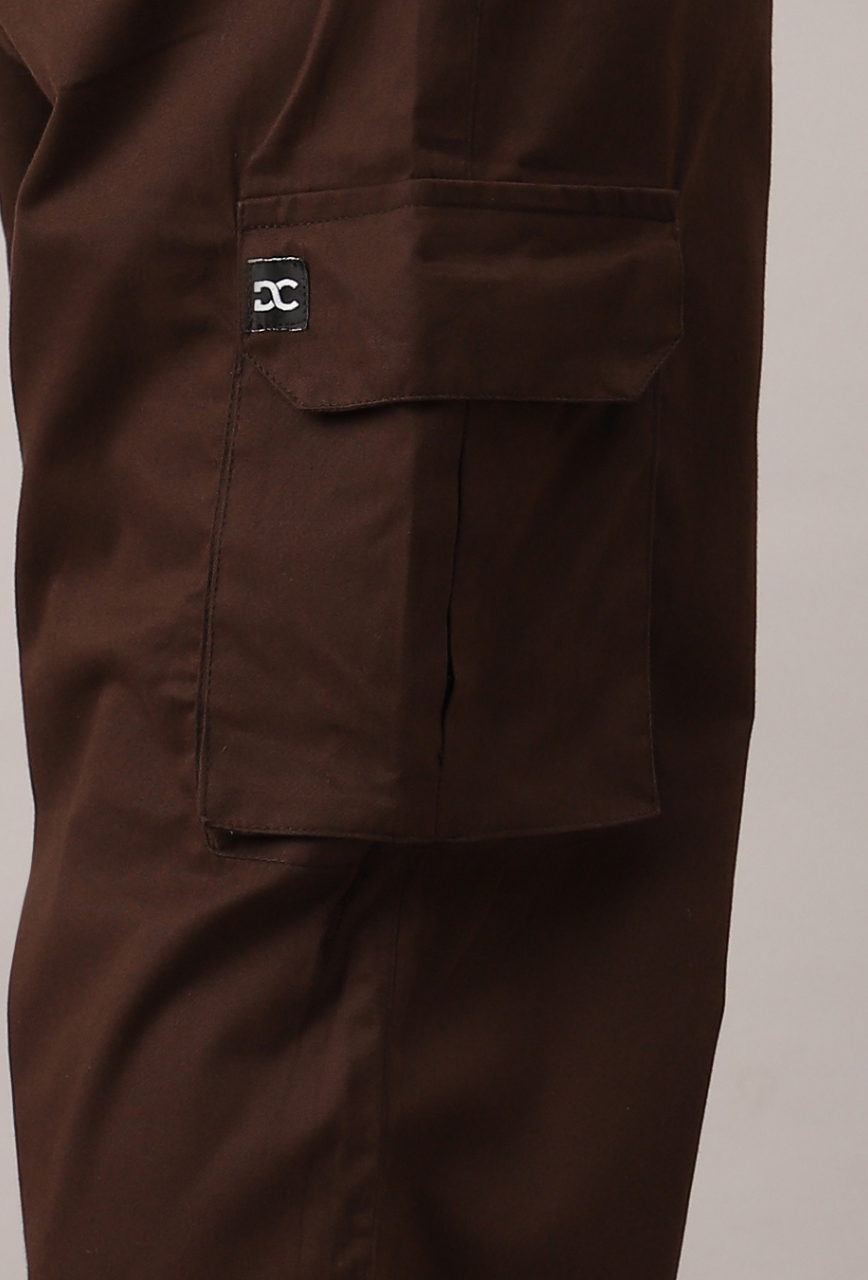 Mocha Cargo Baggy Pant