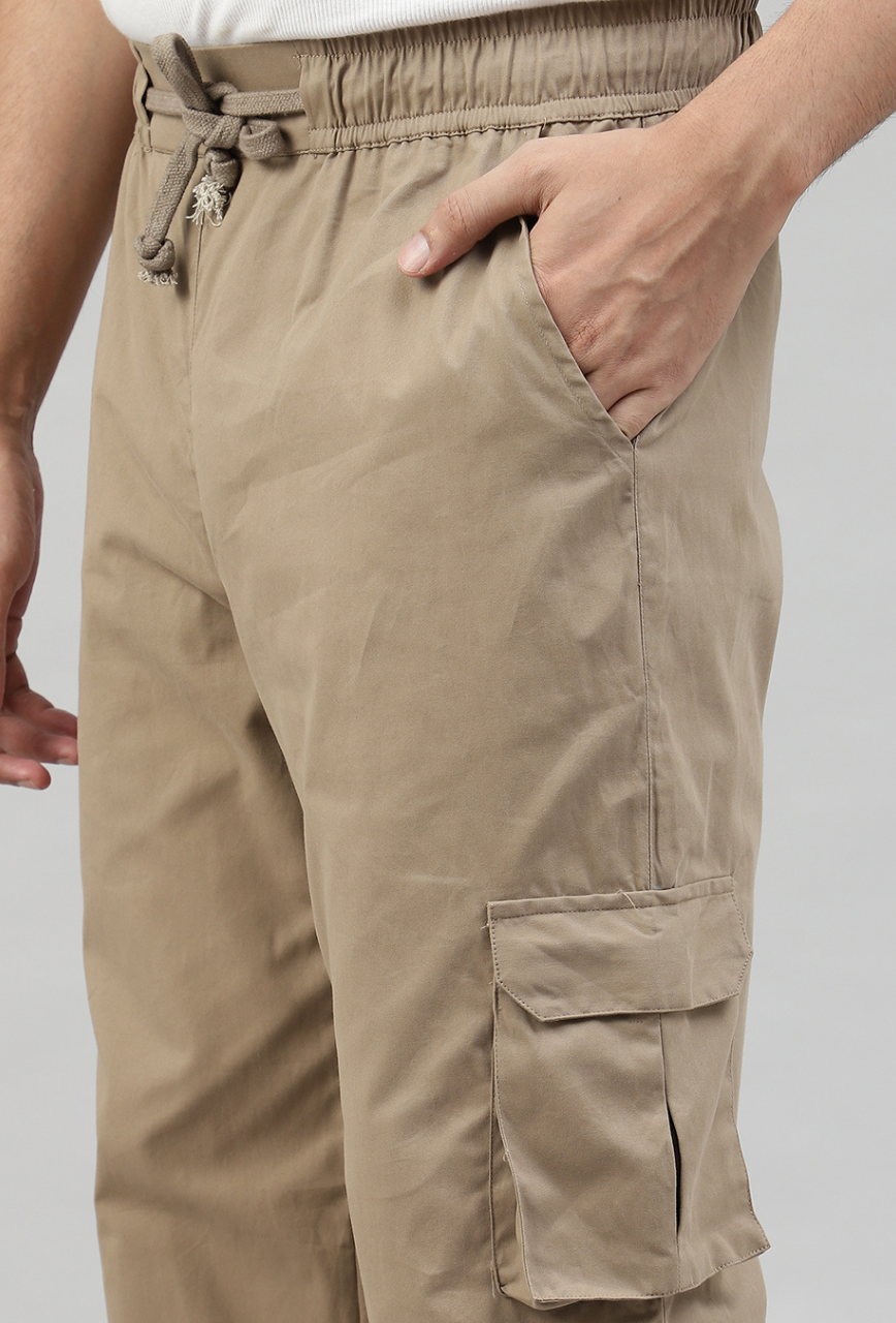 Latte Brown Cargo Baggy Pant
