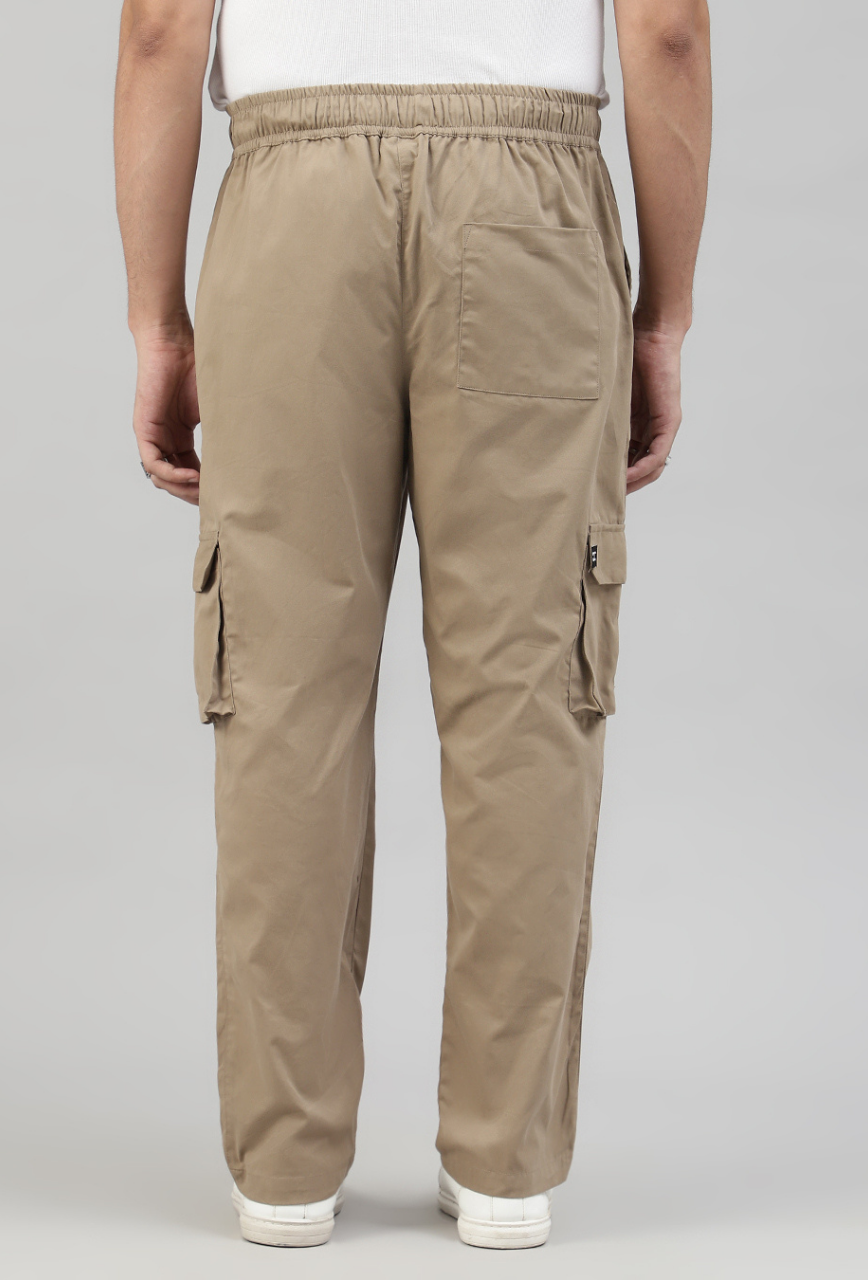 Latte Brown Cargo Baggy Pant