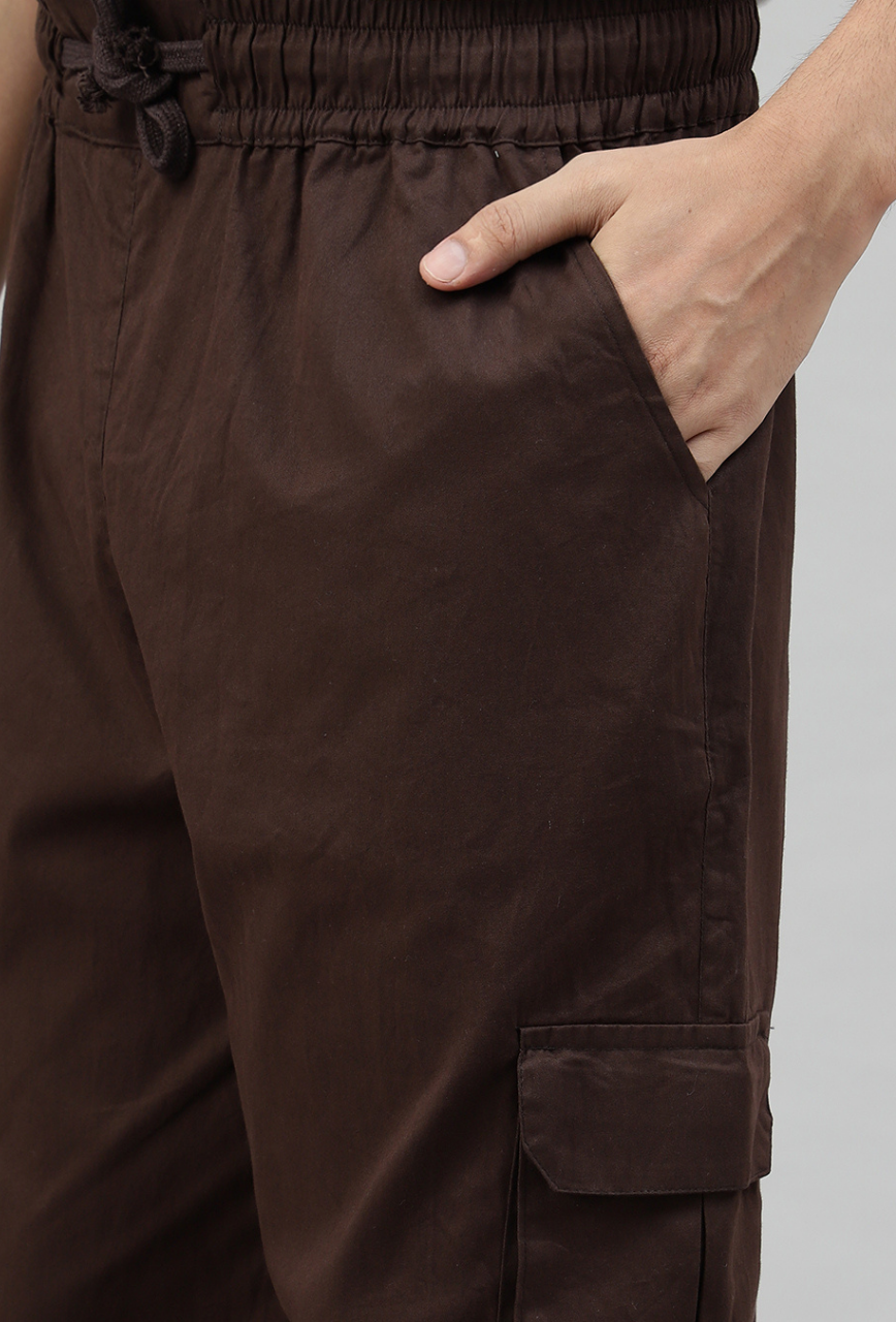 Mocha 3 Cargo Pocket Baggy Pant