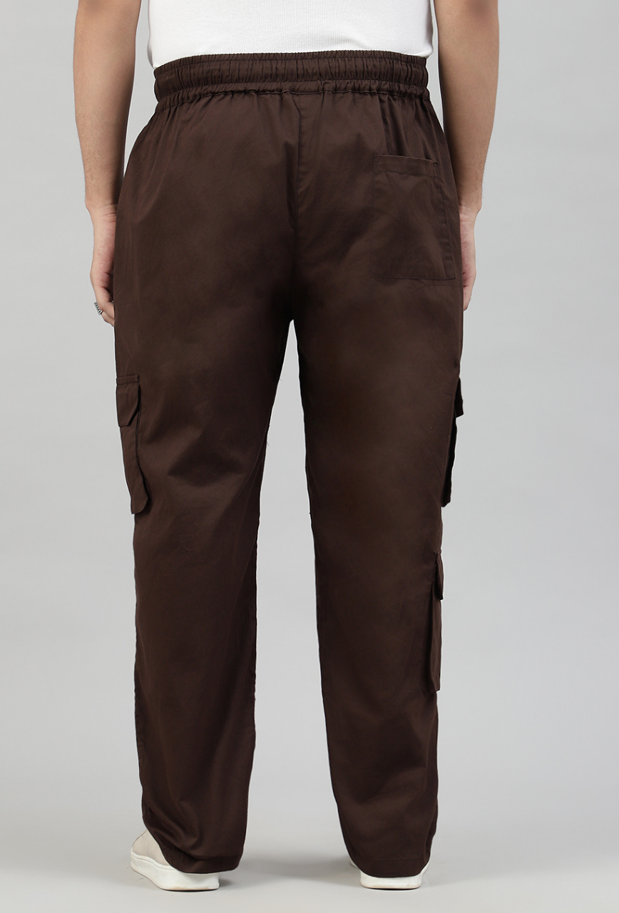Mocha 3 Cargo Pocket Baggy Pant