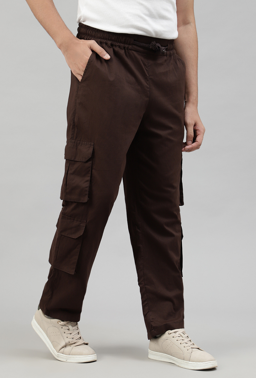 Mocha 4 Cargo Pocket Baggy Pant