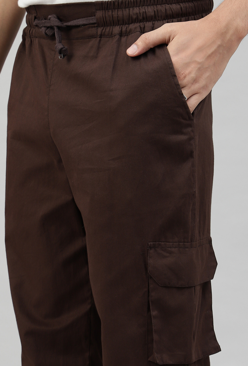 Mocha 4 Cargo Pocket Baggy Pant