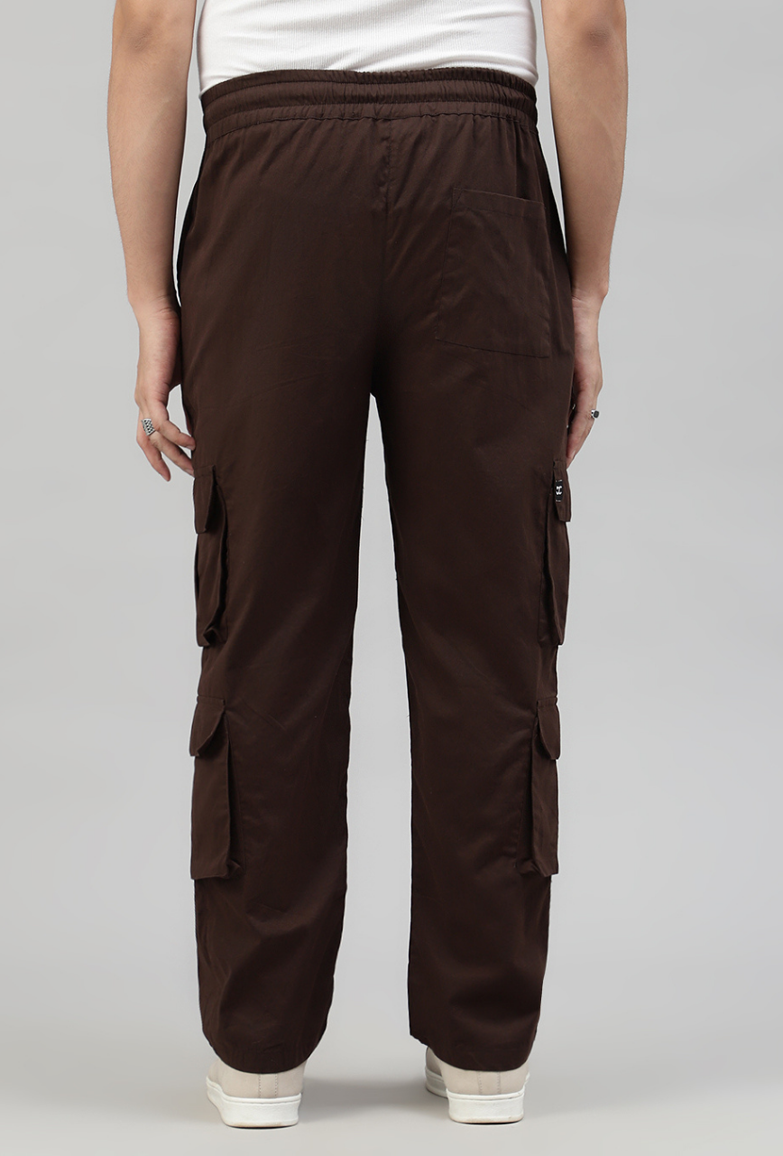 Mocha 4 Cargo Pocket Baggy Pant