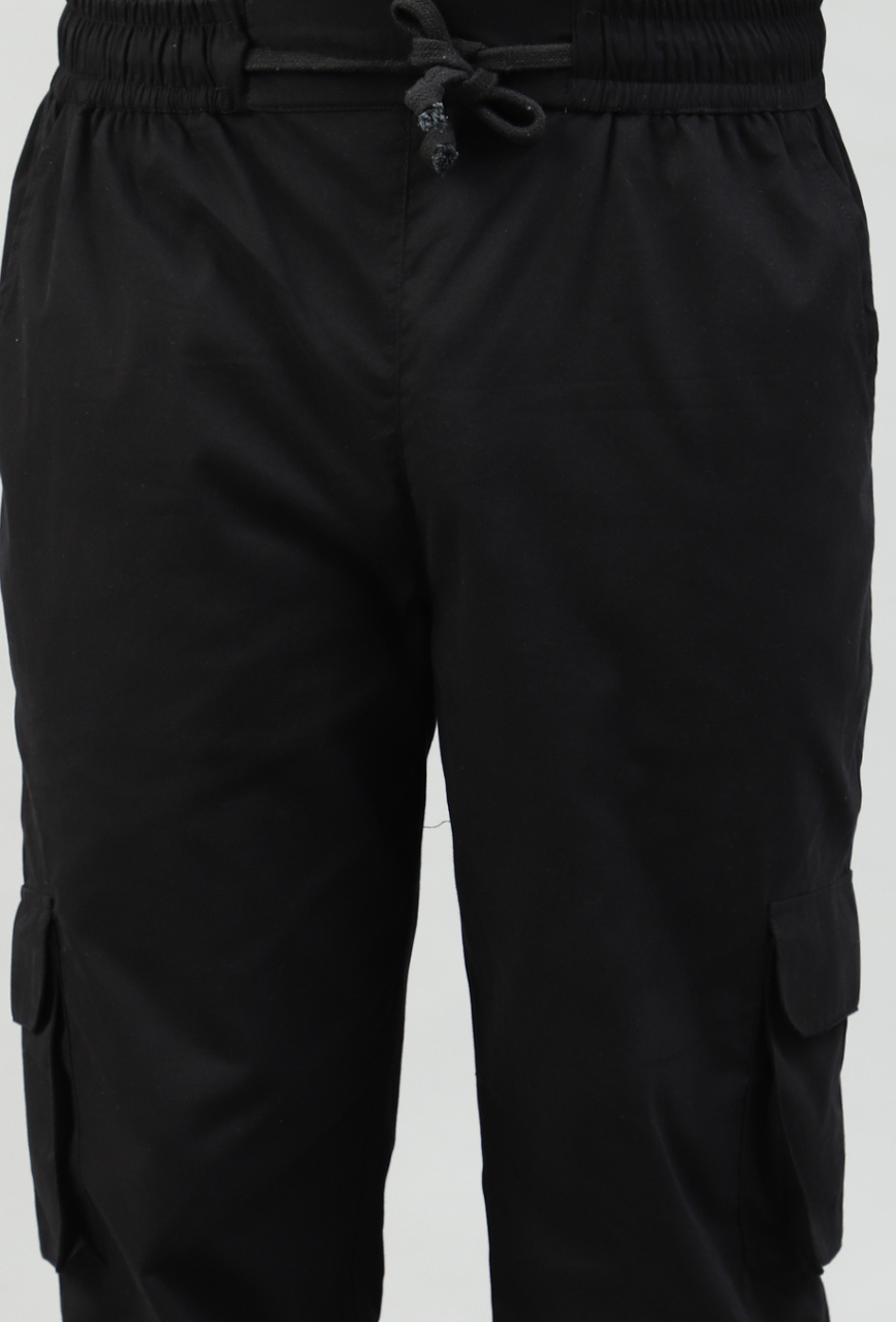 Black 4 Cargo Pocket Baggy Pant