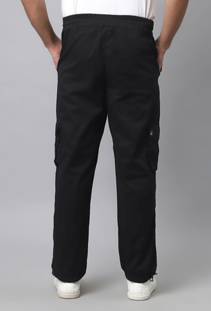 Black Cargo Parachute Pant