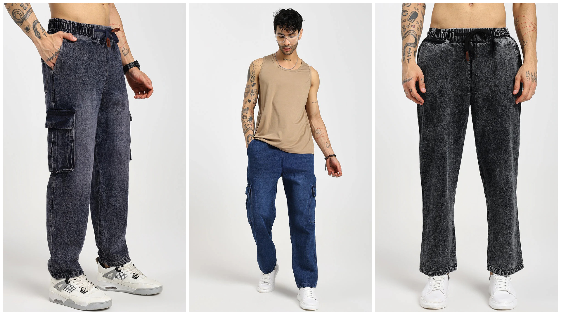 Acid Wash Denim Pants for Men 2026 – Best Streetwear Collection at ₹599 | Dripcult India