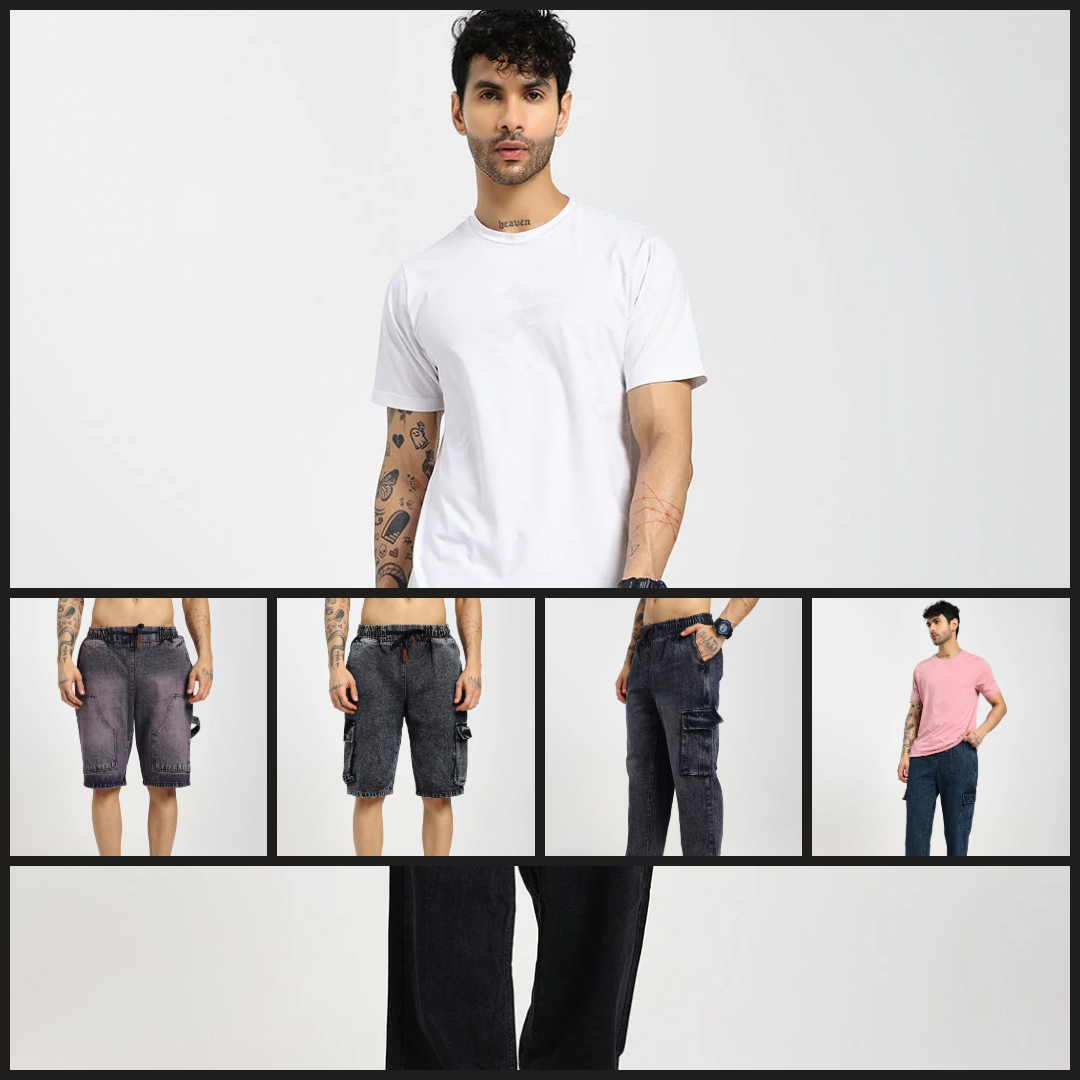 Men's Denim Collection 2026: Black Denim Pants, Shorts & More | Dripcult