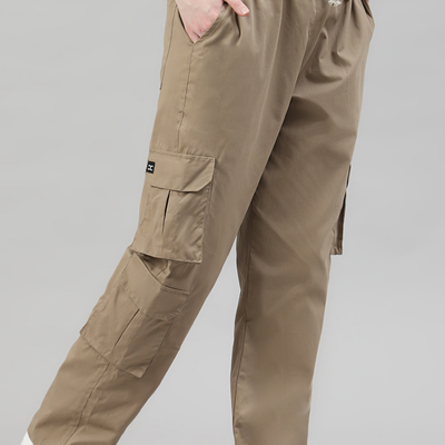 Latte Brown 3 Cargo Pocket Baggy Pant