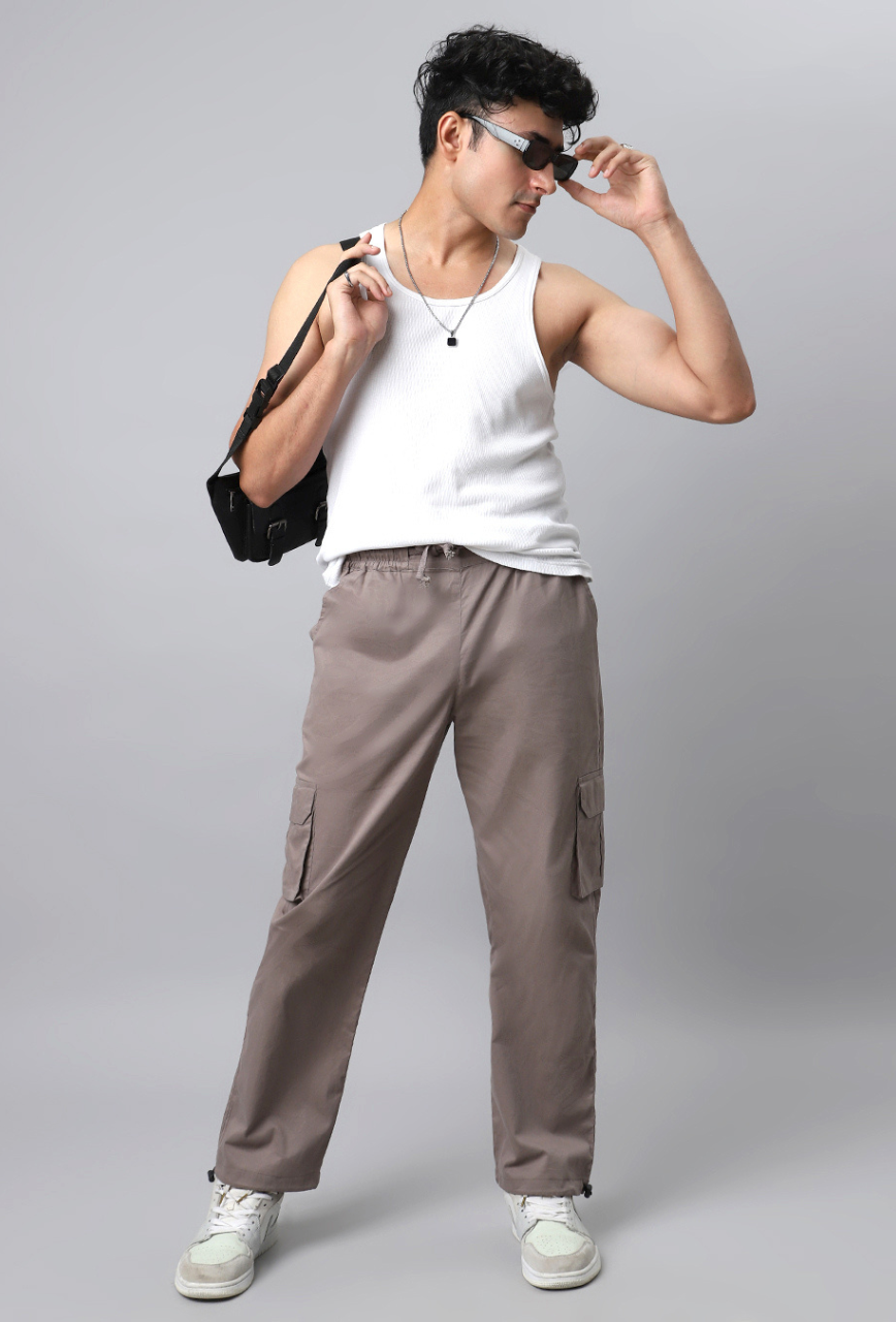 Olive Cargo Baggy Pant