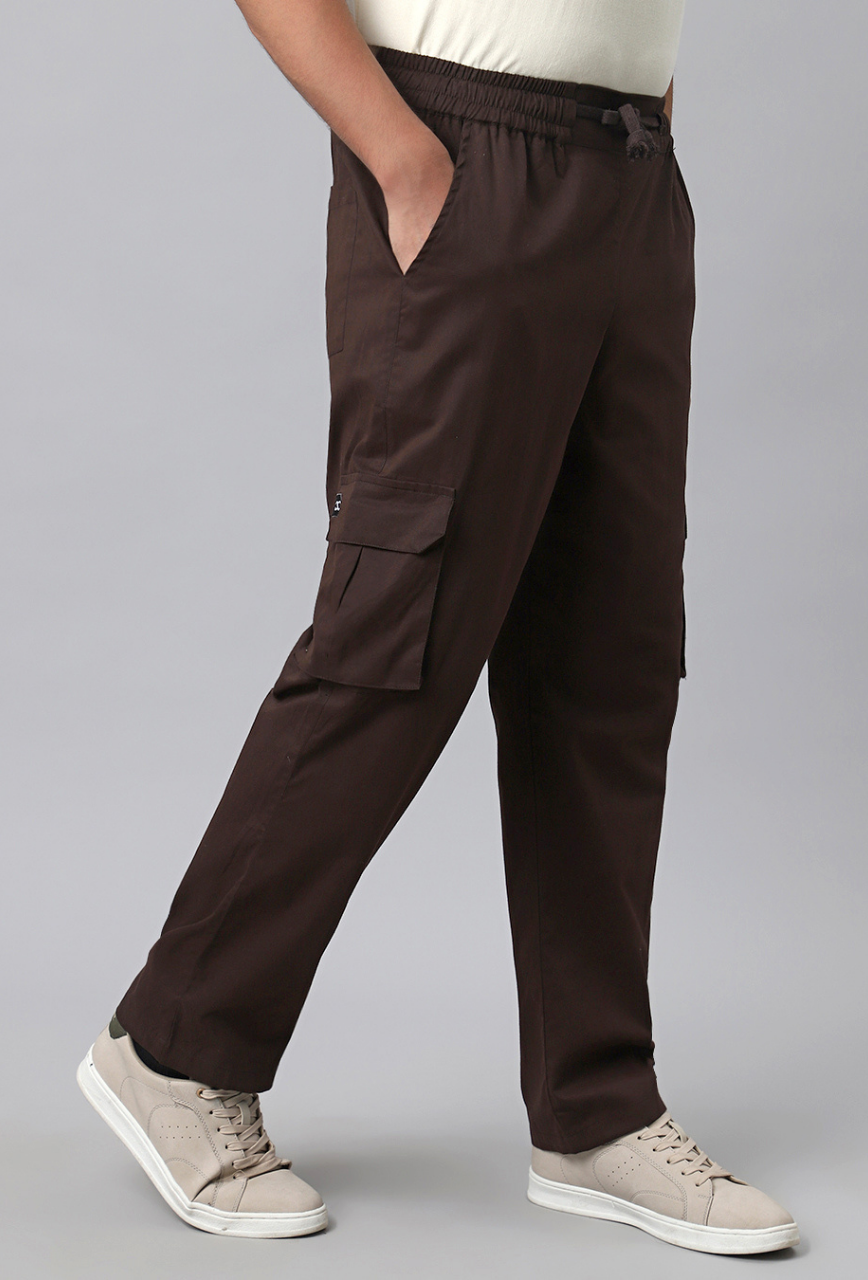 Mocha Cargo Baggy Pant