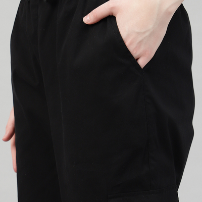 Black 4 Cargo Pocket Baggy Pant