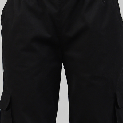 Black 4 Cargo Pocket Baggy Pant