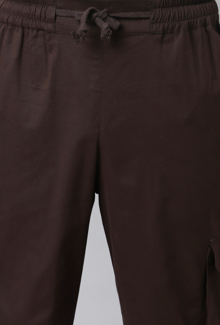 Mocha Cargo Baggy Pant