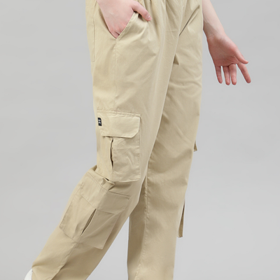 Sand Beige 4 Cargo Pocket Baggy Pant