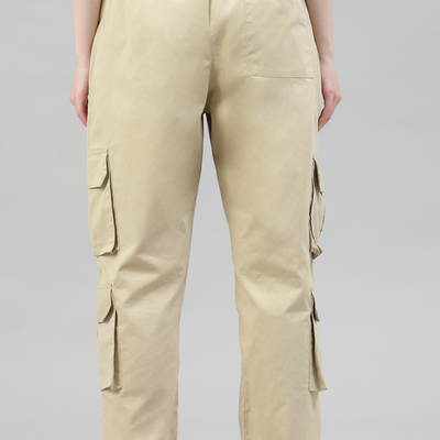 Sand Beige 4 Cargo Pocket Baggy Pant