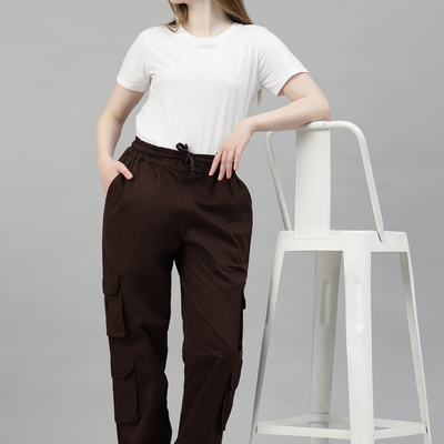 Mocha 4 Cargo Pocket Baggy Pant