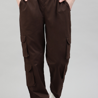 Mocha 4 Cargo Pocket Baggy Pant