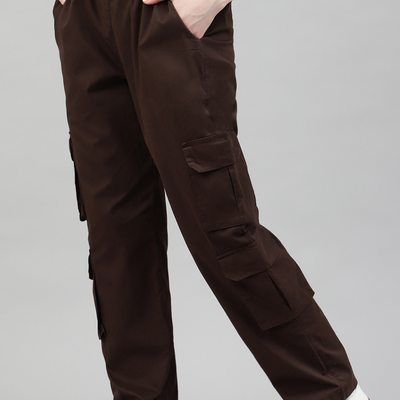 Mocha 4 Cargo Pocket Baggy Pant