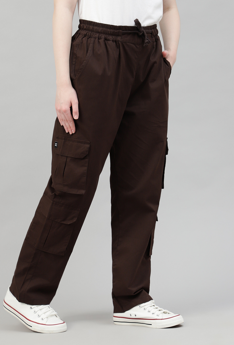 Mocha 4 Cargo Pocket Baggy Pant