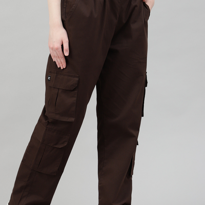 Mocha 4 Cargo Pocket Baggy Pant