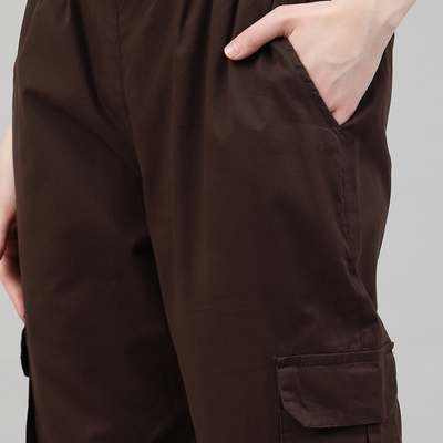 Mocha 4 Cargo Pocket Baggy Pant