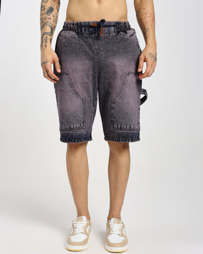 Acid-Wash Dregs Carp Denim Shorts