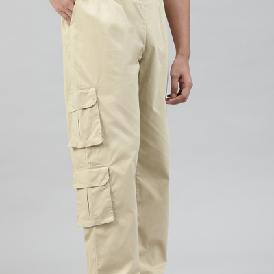 Sand Beige 4 Cargo Pocket Baggy Pant