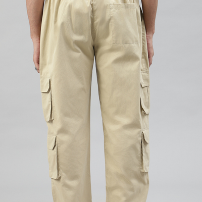 Sand Beige 4 Cargo Pocket Baggy Pant