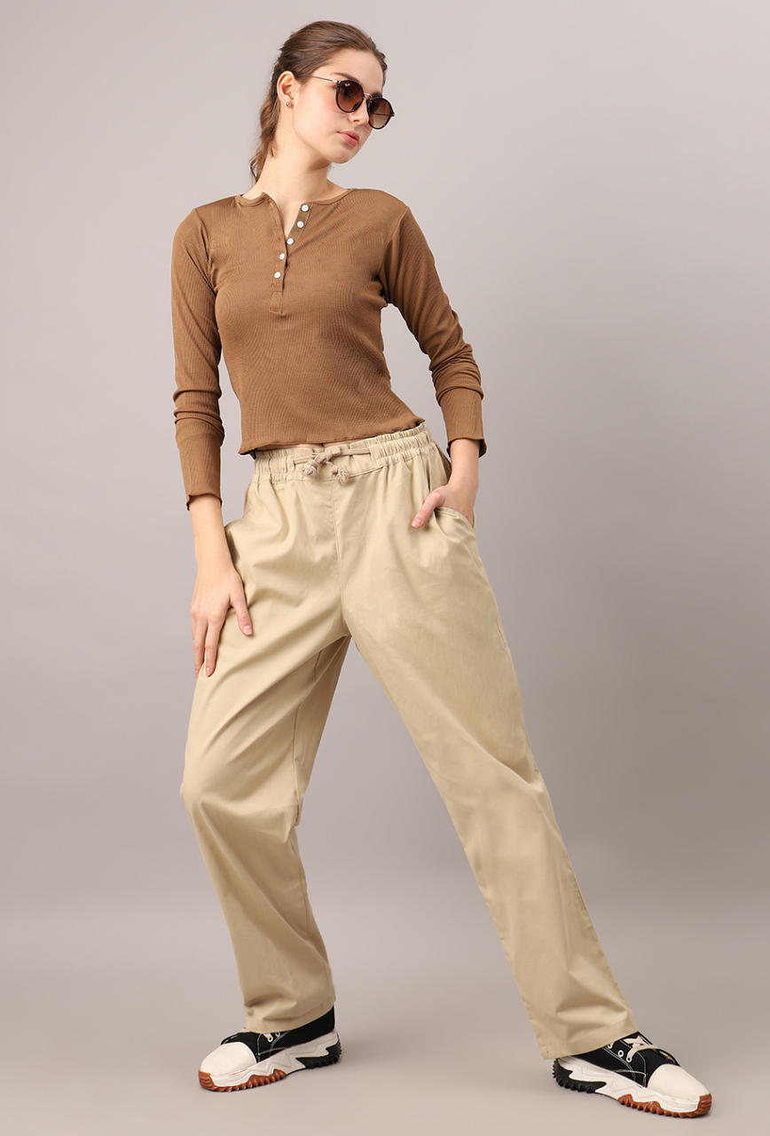 Sand Beige Baggy Pant - Unisex Comfy Pant