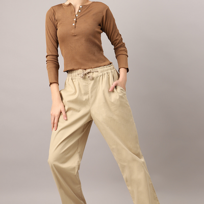 Sand Beige Baggy Pant - Unisex Comfy Pant