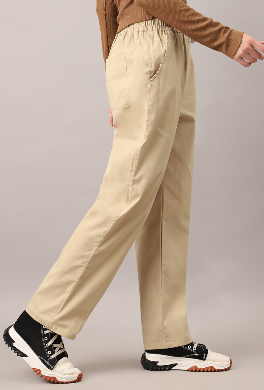 Sand Beige Baggy Pant