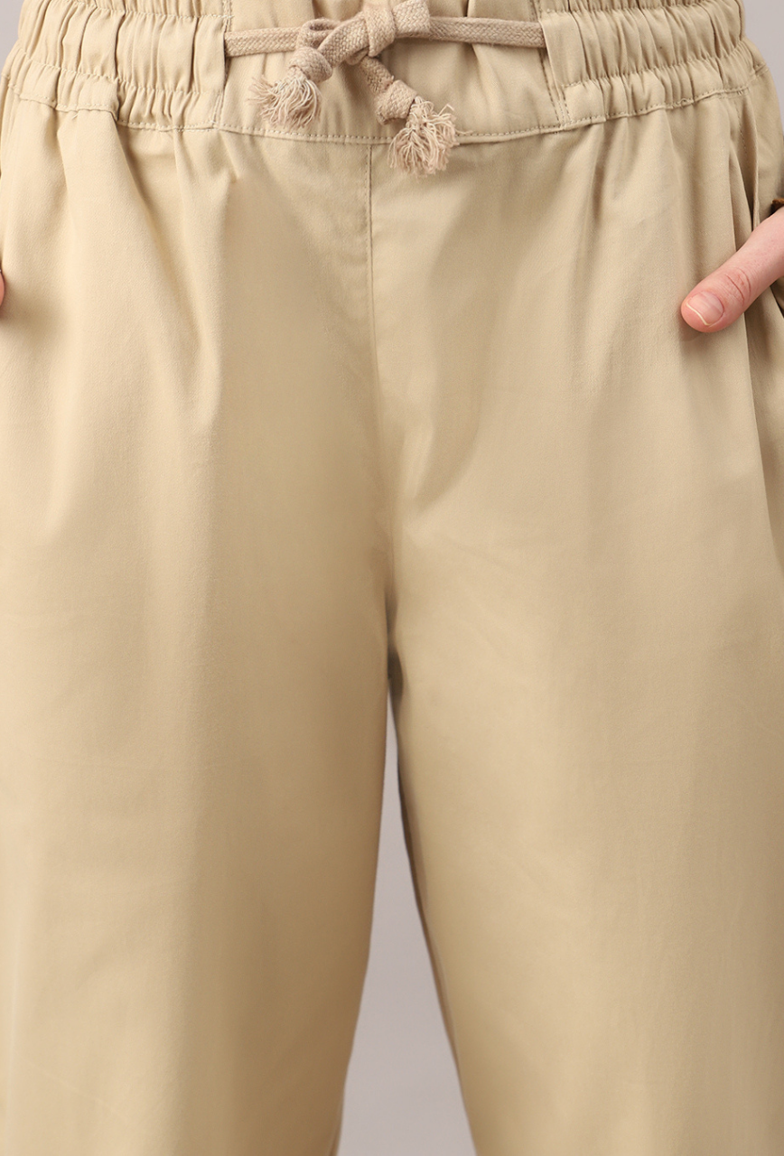 Sand Beige Baggy Pant