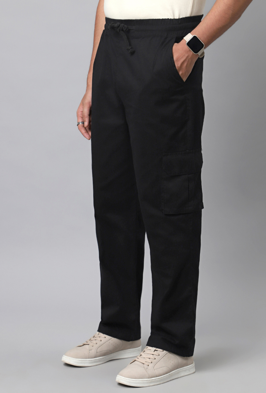 Black Cargo Baggy Pant