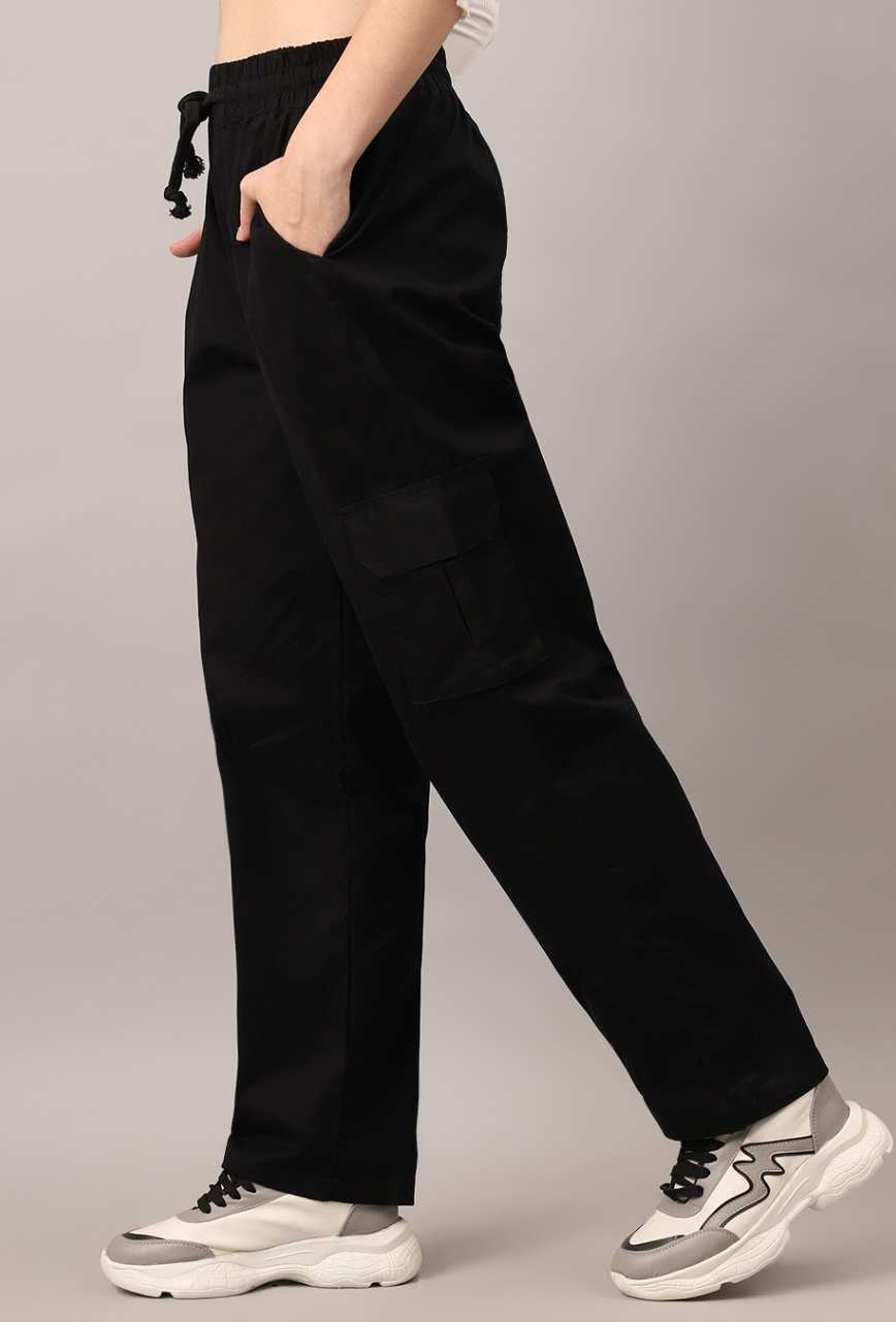 Black Cargo Baggy Pant