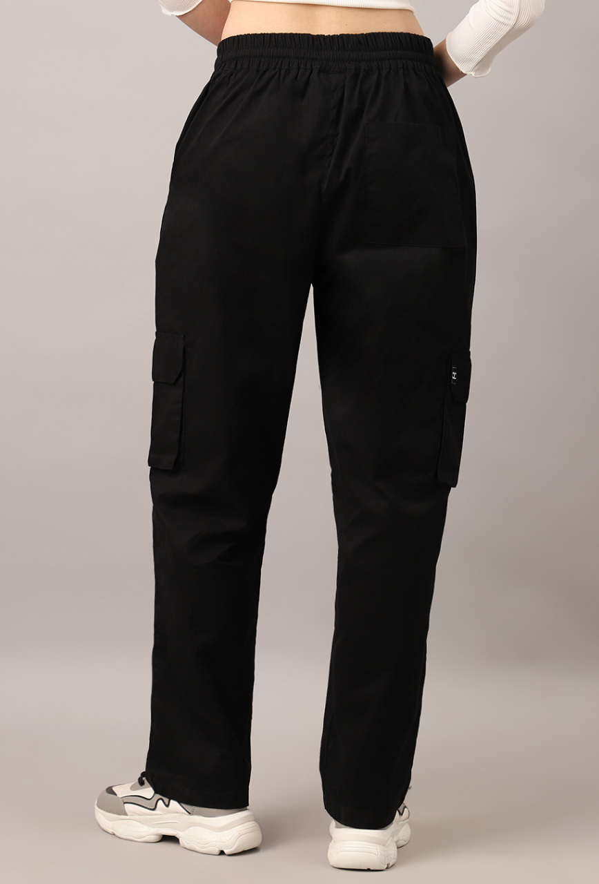 Black Cargo Baggy Pant