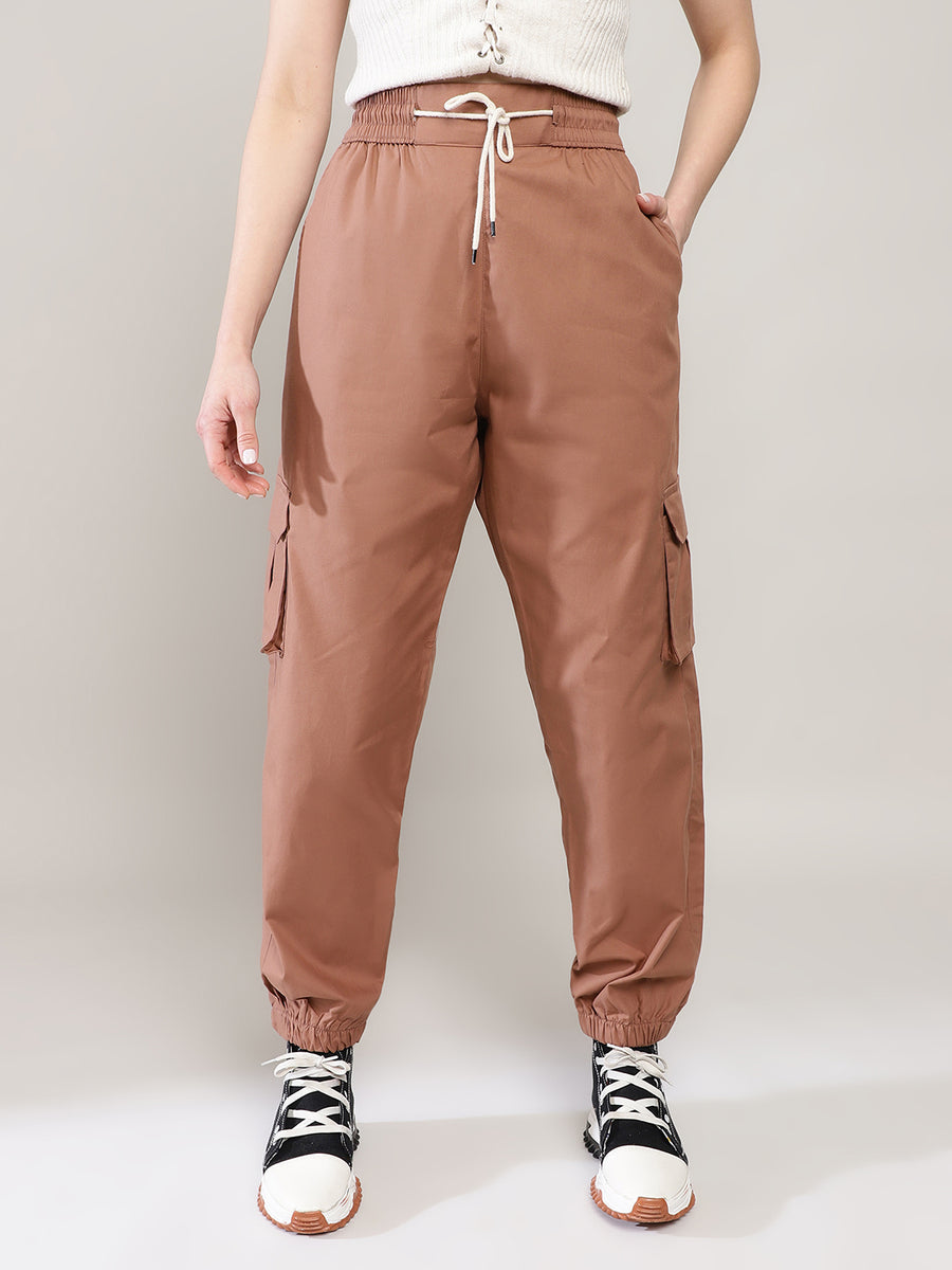 Earth Brown Cargo Harem Pant - Hoppers