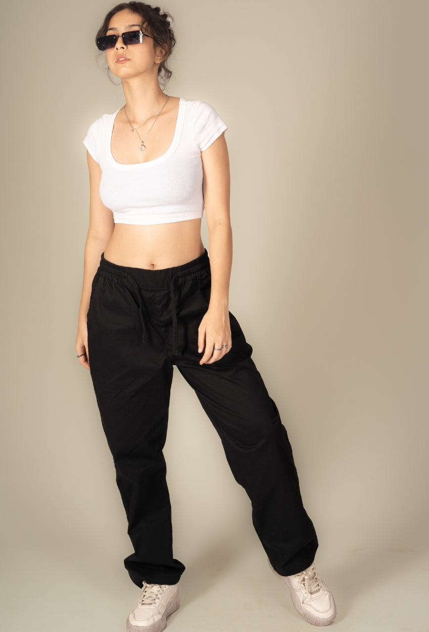 Space Black Baggy Pant - Unisex Comfy Pant