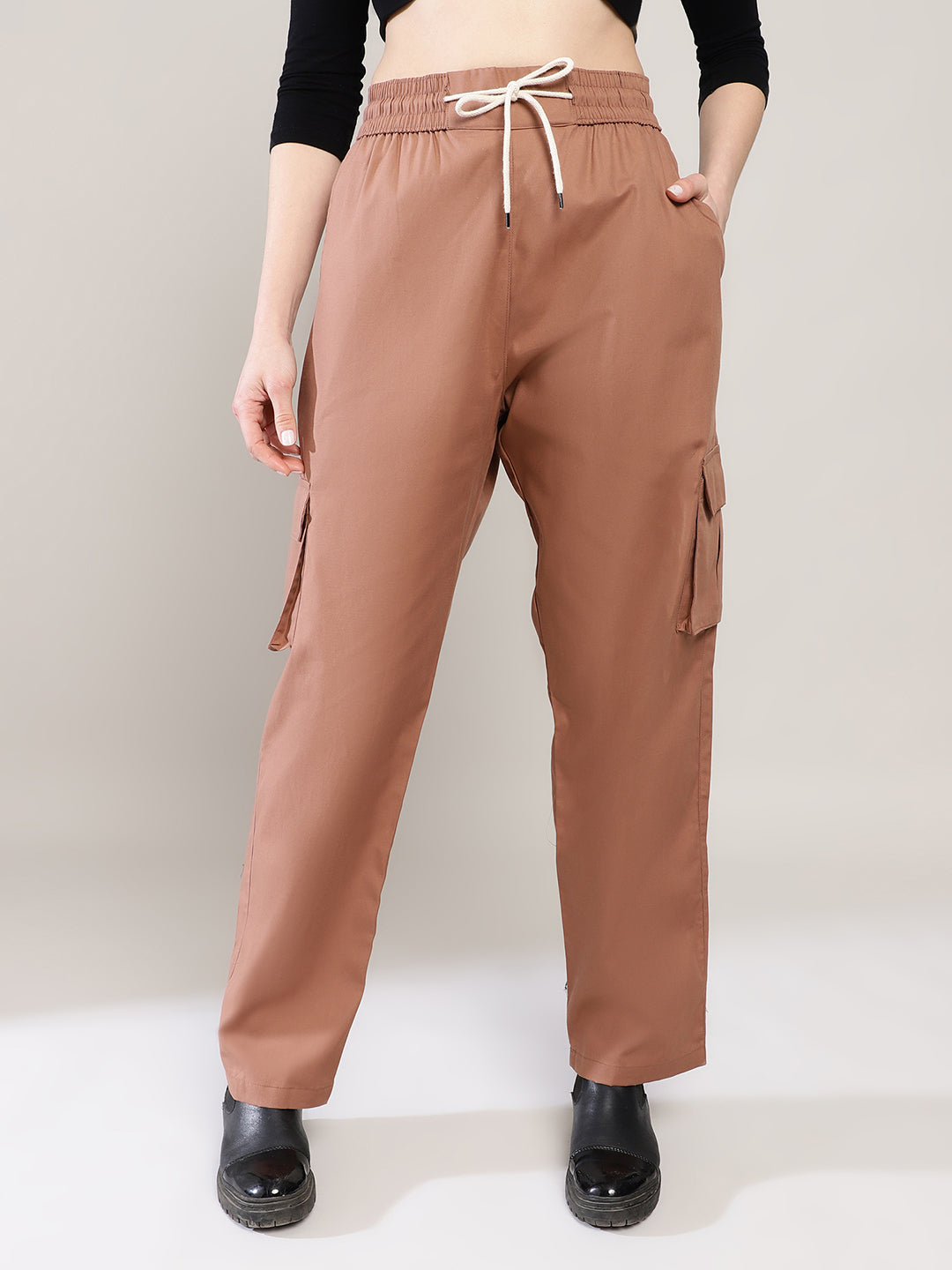 Earth Brown Cargo Baggy Pant - Comfy Pant