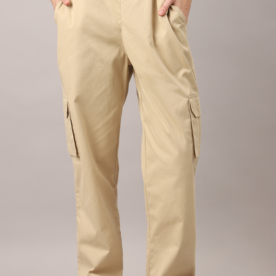 Sand Beige Cargo Baggy Pant - Unisex Comfy Pant