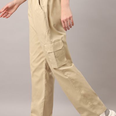 Sand Beige Cargo Baggy Pant - Unisex Comfy Pant