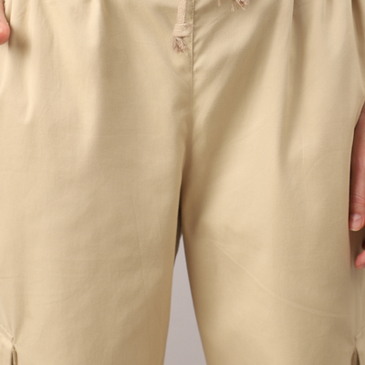 Sand Beige Cargo Baggy Pant - Unisex Comfy Pant