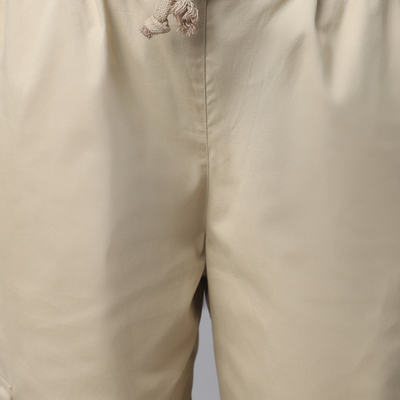 Sand Beige Cargo Parachute Pant - Unisex Comfy Pant