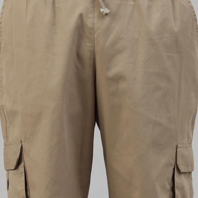 Latte Brown Cargo Parachute Pant - Unisex Comfy Pant